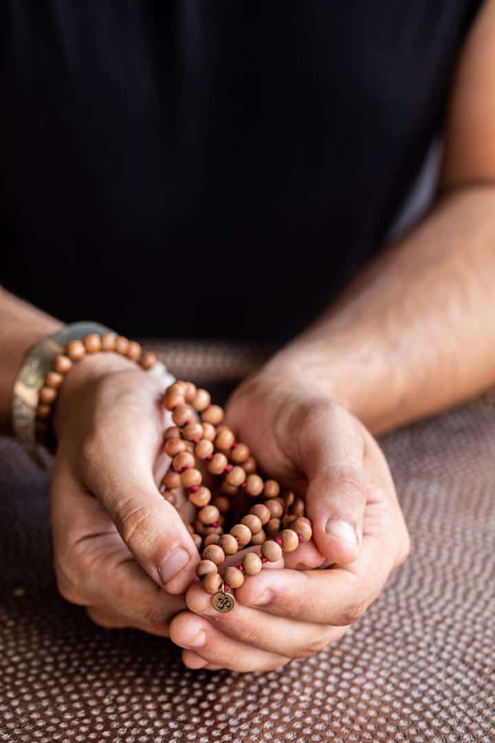 Sandalwood Mala Om