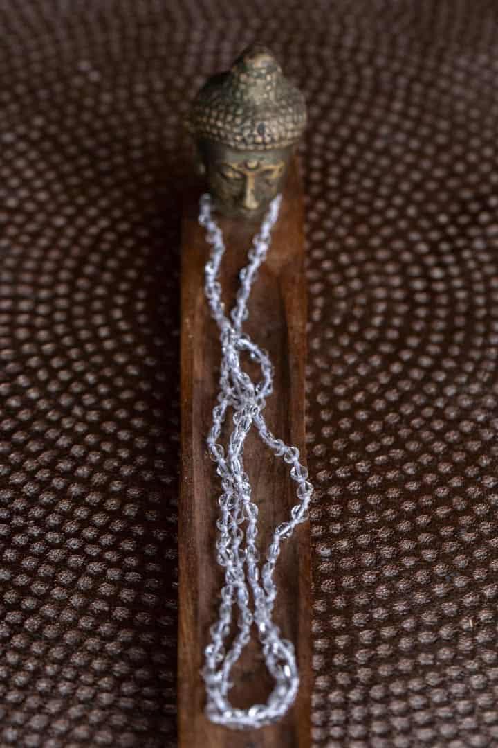 Hand Knotted Mala - Clear Quartz