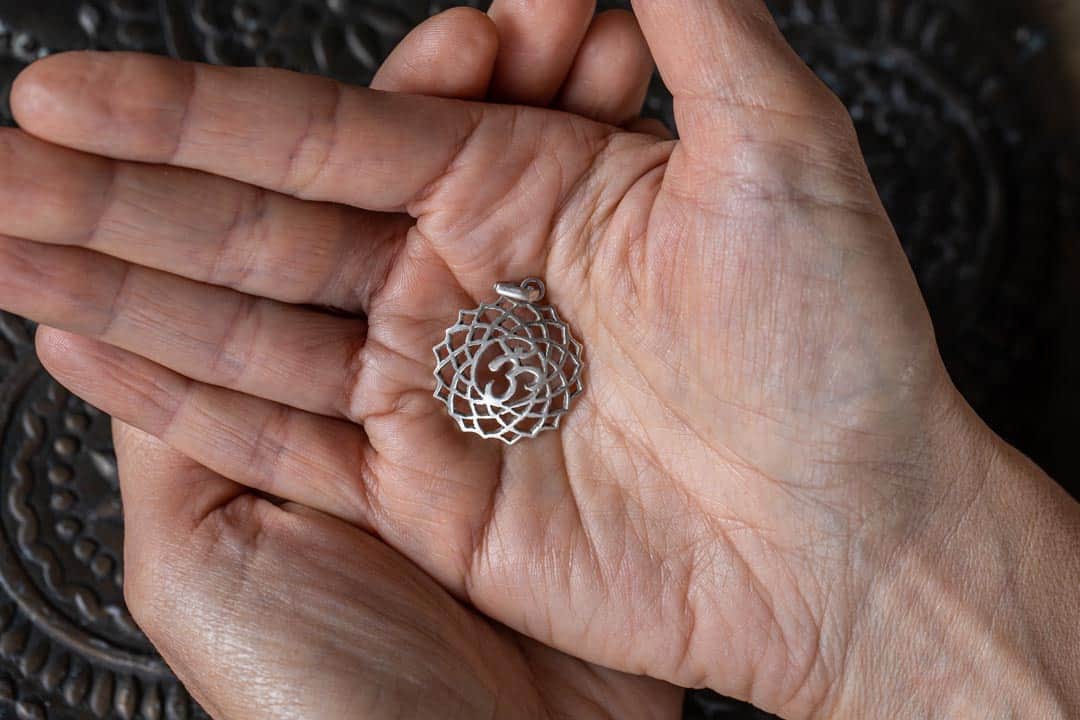 Sun Om Sterling Silver Pendant