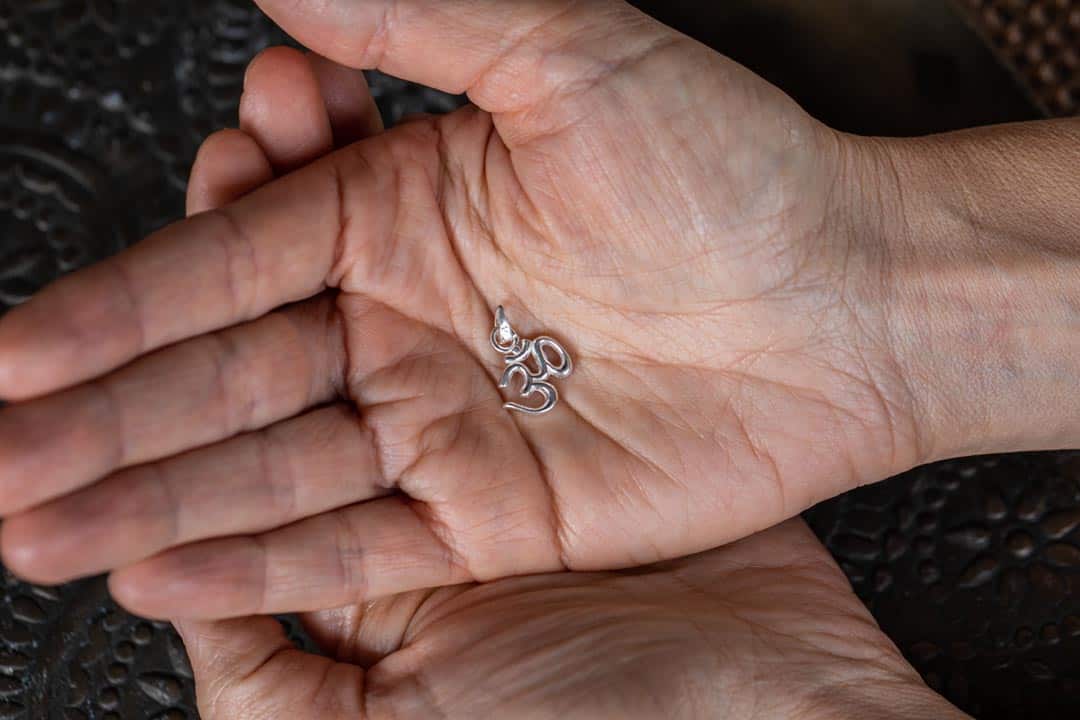 Om Sterling Silver Mini Pendant - Image 3