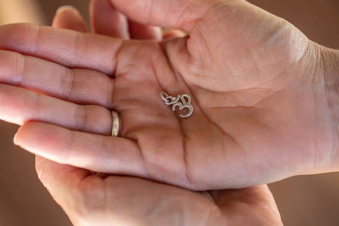 Om Sterling Silver Mini Pendant