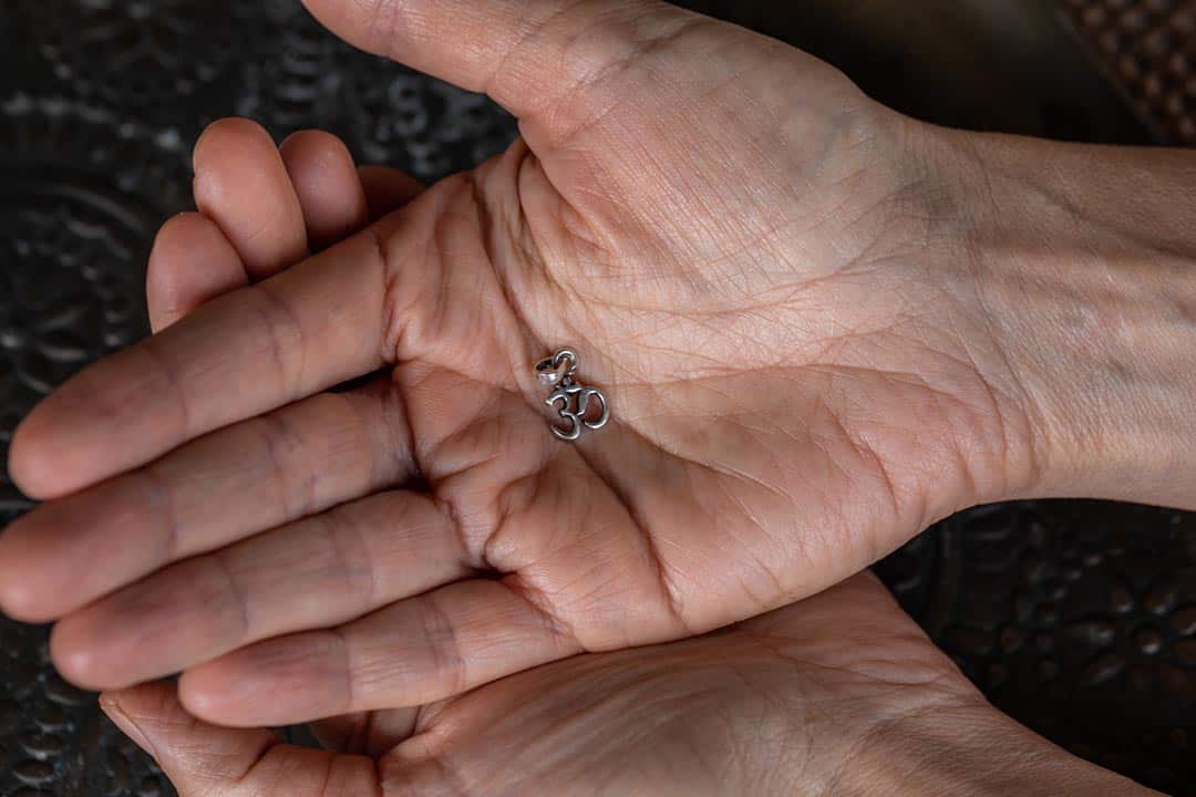 Om Sterling Silver Mini Pendant - Image 2